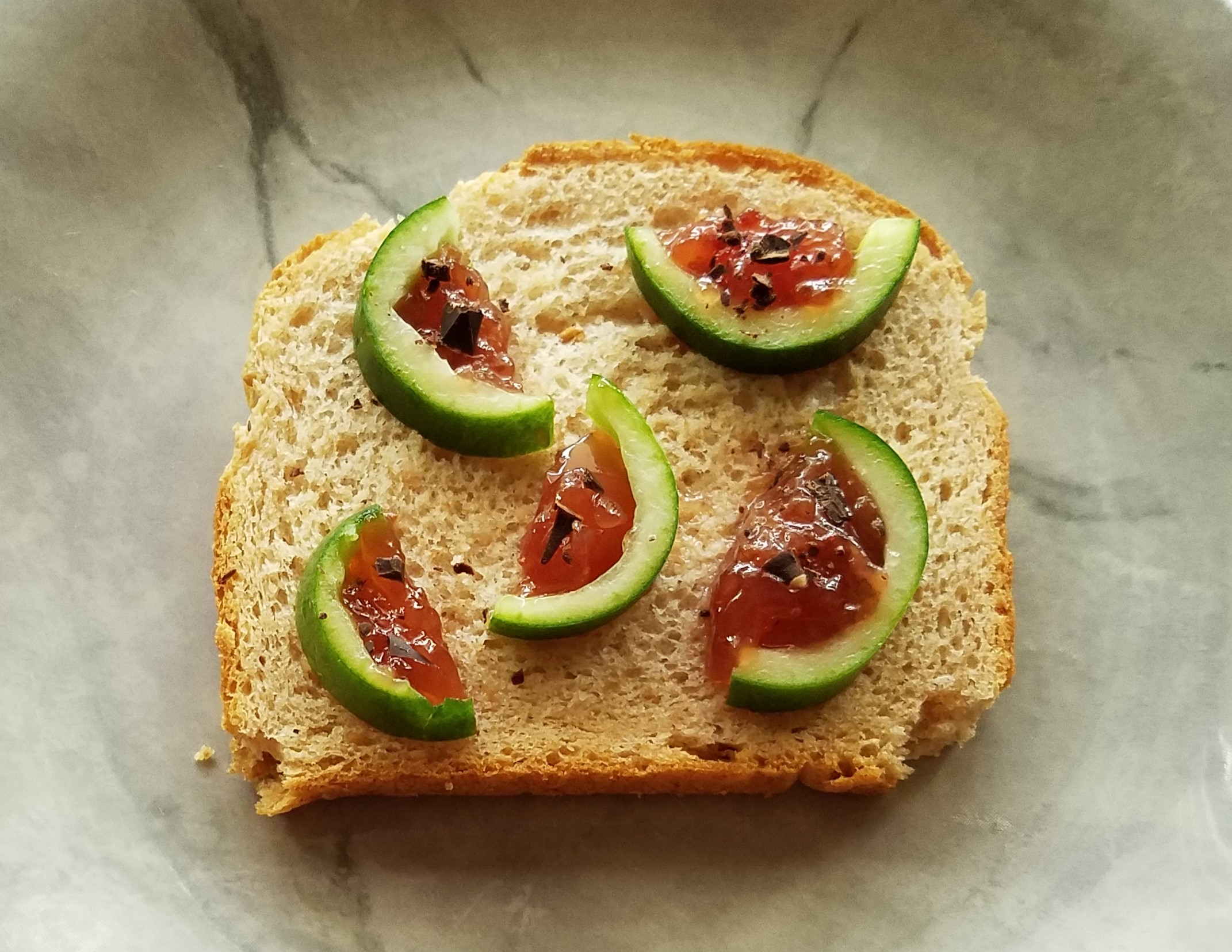 Creative Cucumbers on Bread 20200805_134044 (2)